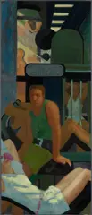 Patrick Webb, Punchinello Works Out: Hammer Strength, 1995-96, oil on linen