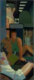Patrick Webb, Punchinello Works Out: Hammer Strength, 1995-96, oil on linen