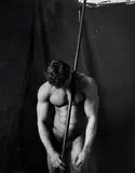 Marcus Leatherdale, Sleeping Guard, 1985, gelatin silver print