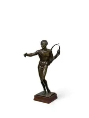 Bryant Baker, Music, bronze with brown patina