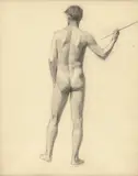 Edward Hopper, Back View of a Nude Male Model