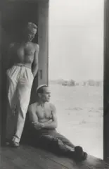 George Platt Lynes and Monroe Wheeler, c. 1940s by Paul Cadmus, gelatin silver print, sold Jun 2022