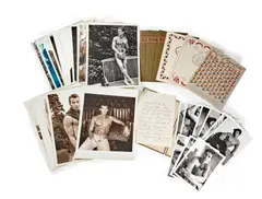 Karl Lagerfeld, Portfolio by Karl Lagerfeld, 1997-1998, Group containing 7 folders, and a photograph of Patrick McCarthy by Marc Hom; Gelatin silver print