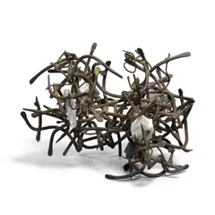 Untitled, circa late 1960s by Claire Falkenstein, copper and glass, sold Apr 2022