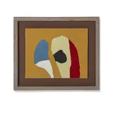 Frederick Hammersley, No doubt about it, #11 1985, oil on rag paper on linen on wood in artist's frame