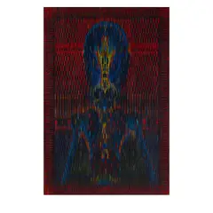 Lee Mullican, Guardian of the East, 1978, oil on canvas