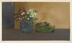 Morris Graves, Winter Still Life #1, 1983, tempera on paper mounted to paper
