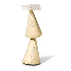 Recovering Dunce by William T. Wiley, 2002, pastel, marker, tape, and wire assemblage on paper, in three parts, offered Apr 2022