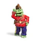 David Gilhooly, Frog Mountie, 1976, glazed ceramic and nail