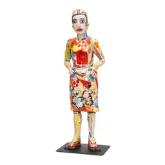 Viola Frey, Standing Woman, circa 1985-1990, glazed ceramic in eight parts