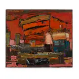 Raimonds Staprans, No. 22 Newport Oregon, 1956, oil on canvas