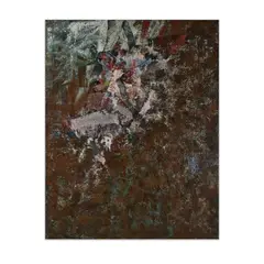 Untitled by John Saccaro, 1960, oil on canvas, sold Apr 2022