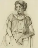 Wayne Thiebaud, Portrait of Leah Garchik, 1981, charcoal on paper