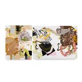 Pia Fries, Musselin 2, 2005, oil and silkscreen on wood, diptych