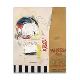 Jonni Cheatwood, Kirby Kempo, Kingpin at Large, 2015, oil, acrylic and spray paint on stitched canvas and burlap