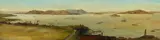 California School, View of San Francisco Bay, circa 1880, oil on canvas laid to board