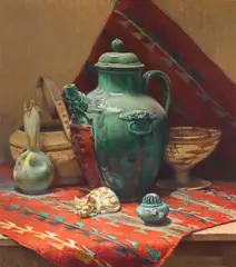 William Hubacek, Brilliant New World, oil on canvas