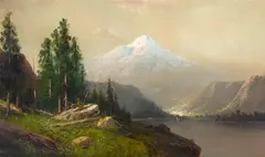 Frederick Schafer, Mt. Shasta, California, oil on canvas