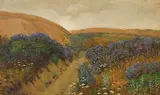 Theodore Wores, Over the Dunes to the Sea, San Francisco, oil on canvas