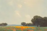 Granville Redmond, Morning, San Mateo, California, oil on canvas
