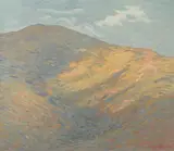 Gottardo Piazzoni, Rolling Hills, oil on canvas
