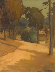 The road home by Gottardo Piazzoni, sold Apr 2022