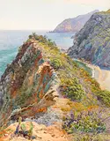 Gunnar Widforss, Catalina Island, watercolor on paper