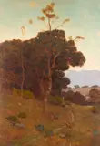 Granville Redmond, In Southern California (Thought to be Brea Hills), oil on canvas