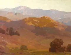 Hanson Puthuff, Afternoon Moon, oil on canvas