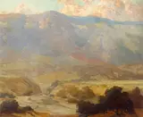 Hanson Puthuff, San Gabriel Wash, oil on canvas