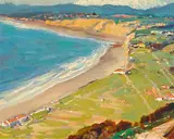 Alfred R. Mitchell, From the Heights (San Diego), oil on board
