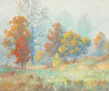 Maurice Braun, Autumn Mist, oil on canvas