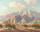 Desert Splendor by Paul Grimm, oil on canvas, sold Apr 2022