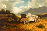 James A. Fetherolf, Calabasas Wagon, oil on canvas