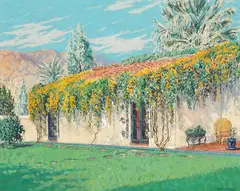 Carl Sammons, Casitas in the desert (a group of two), one signed 'Carl Sammons' (lower right), one signed 'Carl Sammons' (lower left)