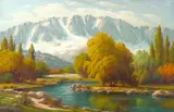 Autumn Symphony by Paul Grimm, oil on canvas, offered Apr 2022