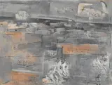Andrew Dasburg, Untitled (Landscape in Greys), 1954, gouache on paper