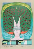 Friedensreich Hundertwasser, Homage to Schröder-Sonnenstern (Poster Version) (Koschatzky 56b), 1972, screenprint in colors with metal imprints, on gray-brown laid paper
