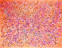 Richard Irving Bowman, Kinetogenics 89, 1965, acrylic and fluorescent oil on canvas