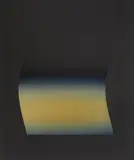 Untitled (Vapor Drawing) by Larry Bell, 1979, vaporized metal on black paper, sold Dec 2021