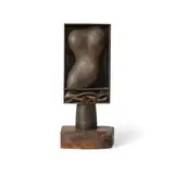 Amalia de Schulthess, Torso, Bronze, First Version (from the Torso Series), 1966, bronze with brown patina on a wooden base