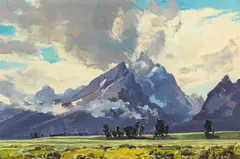 Conrad Schwiering, After a Squall, oil on Masonite