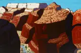 Conrad Buff, Canyon Walls, Zion National Park, Utah, oil on Masonite