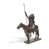 Cyrus Edwin Dallin, The Signal of Peace, 1890, bronze with brown patina