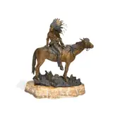 Carl Kauba, Indian Chief on Horseback