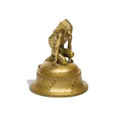 Waldine Tauch, Indian inkwell, gilt bronze