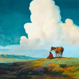 Ira Diamond Gerald Cassidy, What an Indian Thinks, circa 1915, oil on canvas