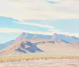 Maynard Dixon, Inyo County, oil on board