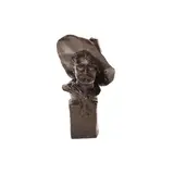 The Sergeant by Frederic Remington, 1904, bronze with dark brown patina, sold Apr 2022