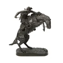 Frederic Remington, The Bronco Buster, 1895, bronze with brown patina